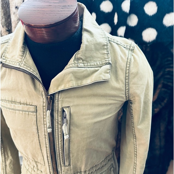 Madewell Cargo Canvas Army Green Surplus Jacket - Picture 4 of 8